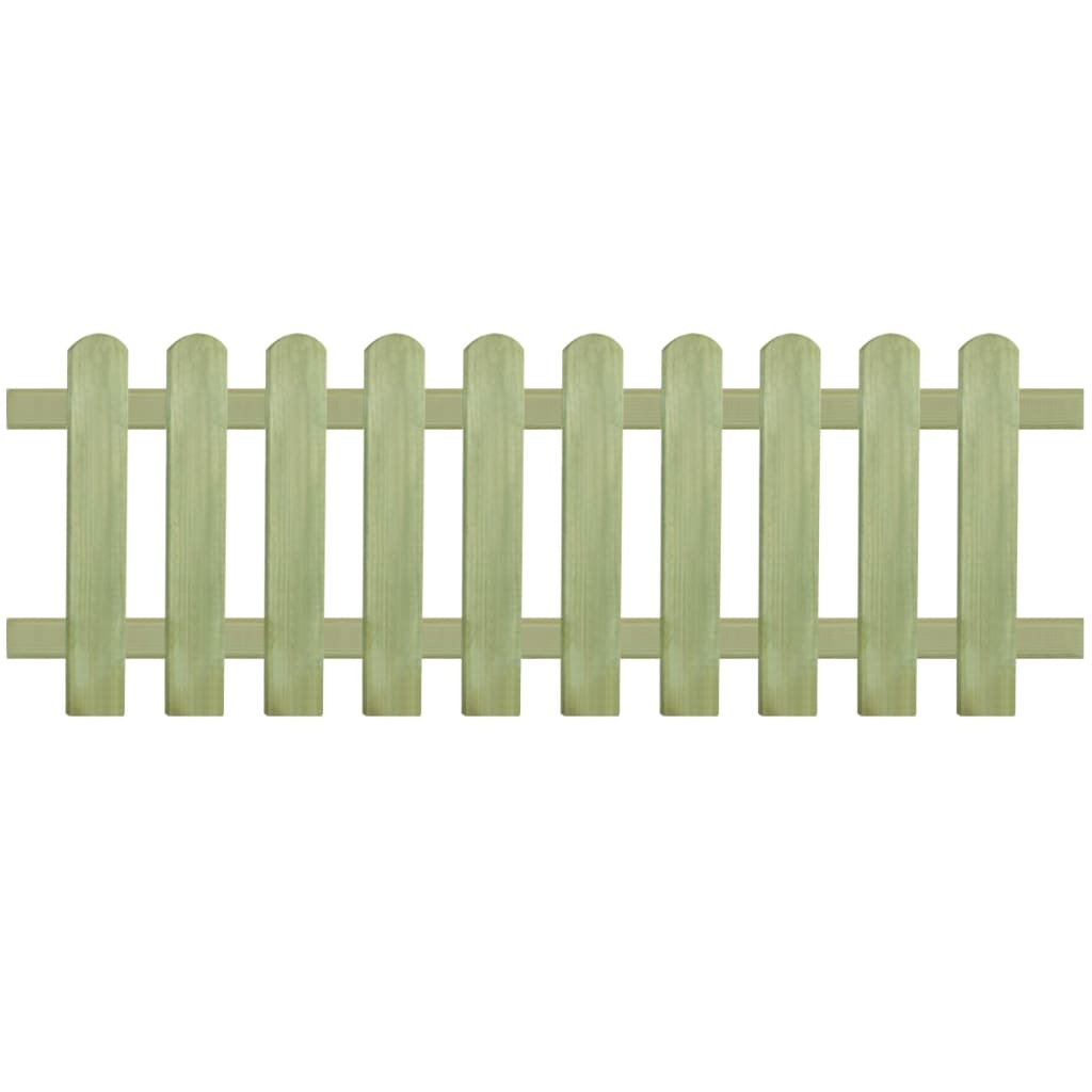 vidaXL Laťkový plot impregnovaná borovice 170 x 60 cm 6/9 cm