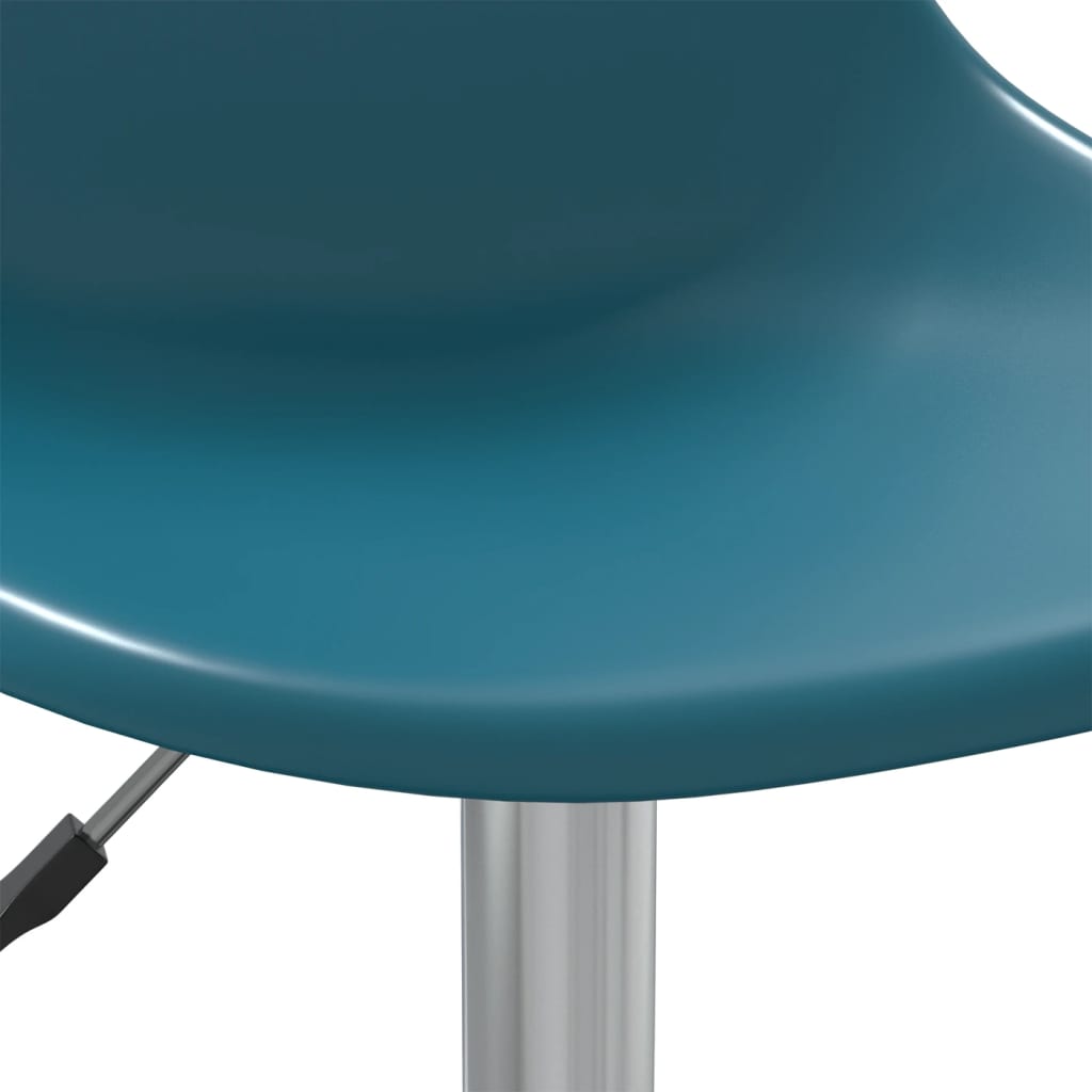 vidaXL Otočné jídelní židle 2 ks tyrkysové PP