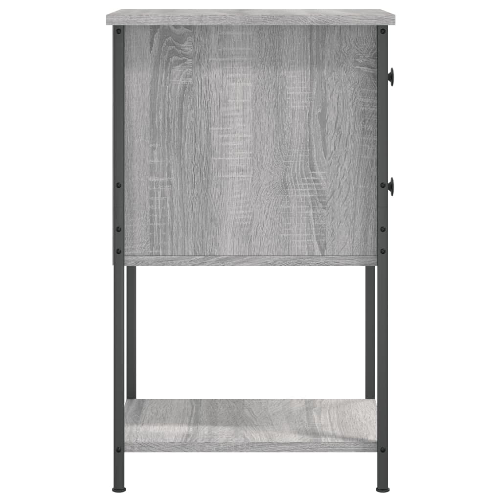 vidaXL Noční stolek šedý sonoma 32 x 42 x 70 cm kompozitní dřevo