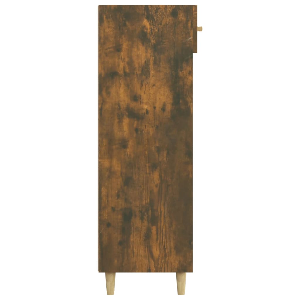 vidaXL Botník kouřový dub 60 x 35 x 105 cm kompozitní dřevo