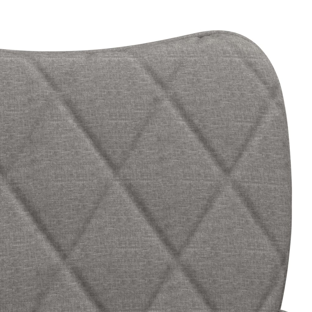 vidaXL Jídelní židle 2 ks světle šedé textil