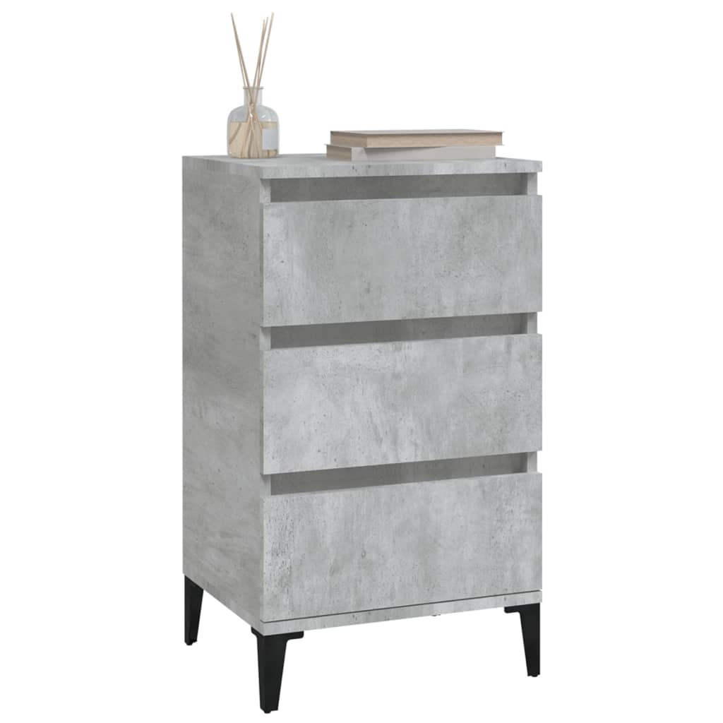 vidaXL Noční stolek betonově šedý 40 x 35 x 70 cm kompozitní dřevo