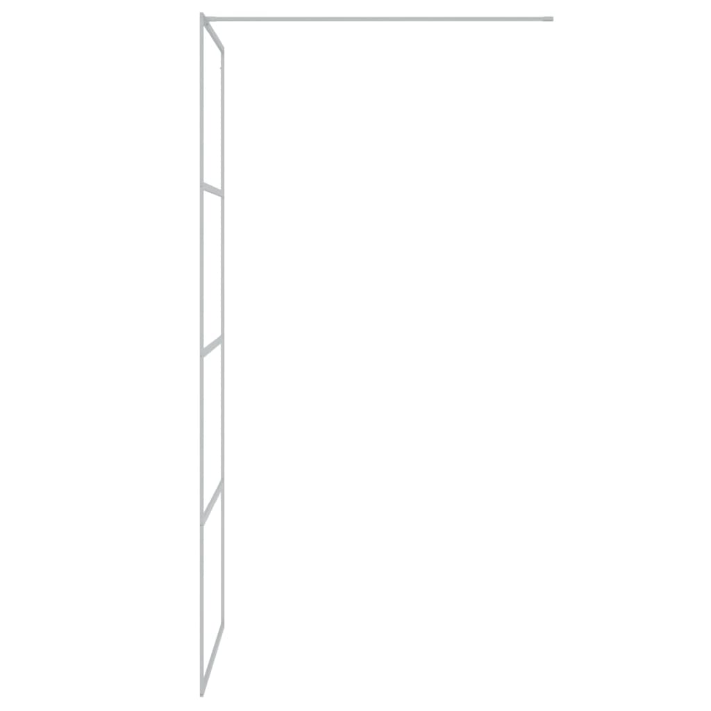 vidaXL Sprchová zástěna walk-in stříbrná 80 x 195 cm čiré ESG sklo