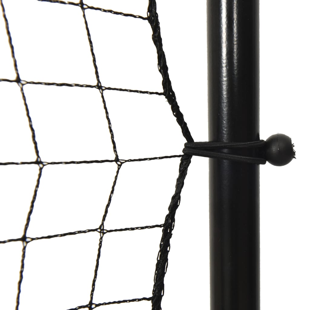 vidaXL Fotbalový rebounder černý 366 x 90 x 183 cm HDPE