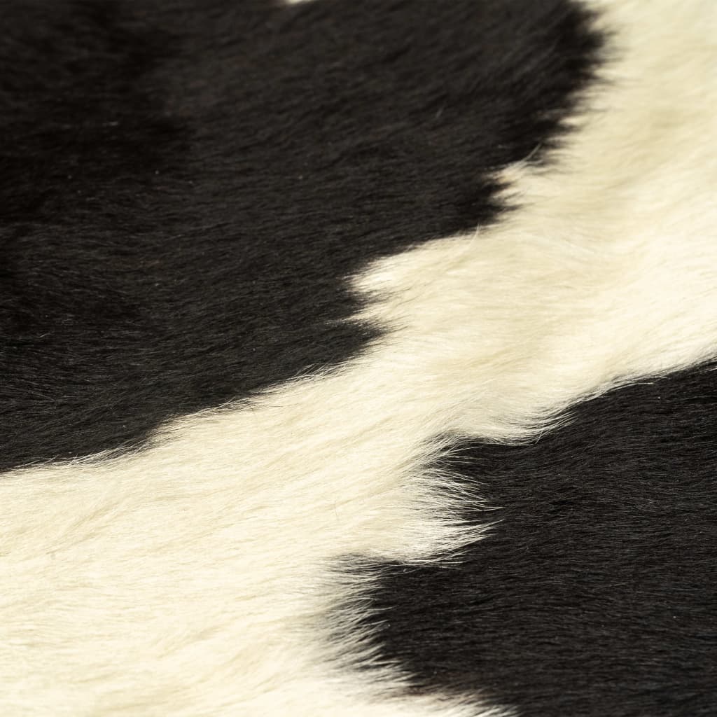 vidaXL Koberec z pravé hovězí kůže černobílý 150 x 170 cm