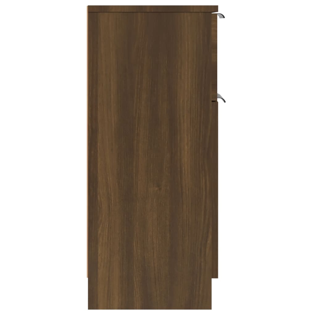 vidaXL Příborník hnědý dub 30 x 30 x 70 cm kompozitní dřevo