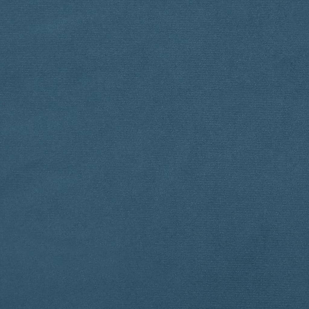vidaXL Čelo postele typu ušák tmavě modré 83 x 23 x 118/128 cm samet