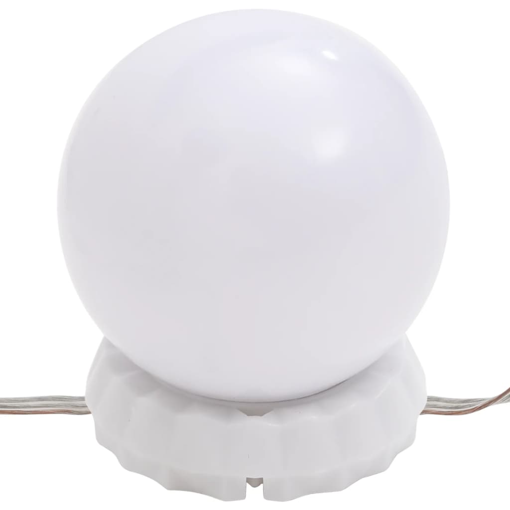 vidaXL Světla na zrcadlo s 8 LED žárovkami teplá bílá a studená bílá