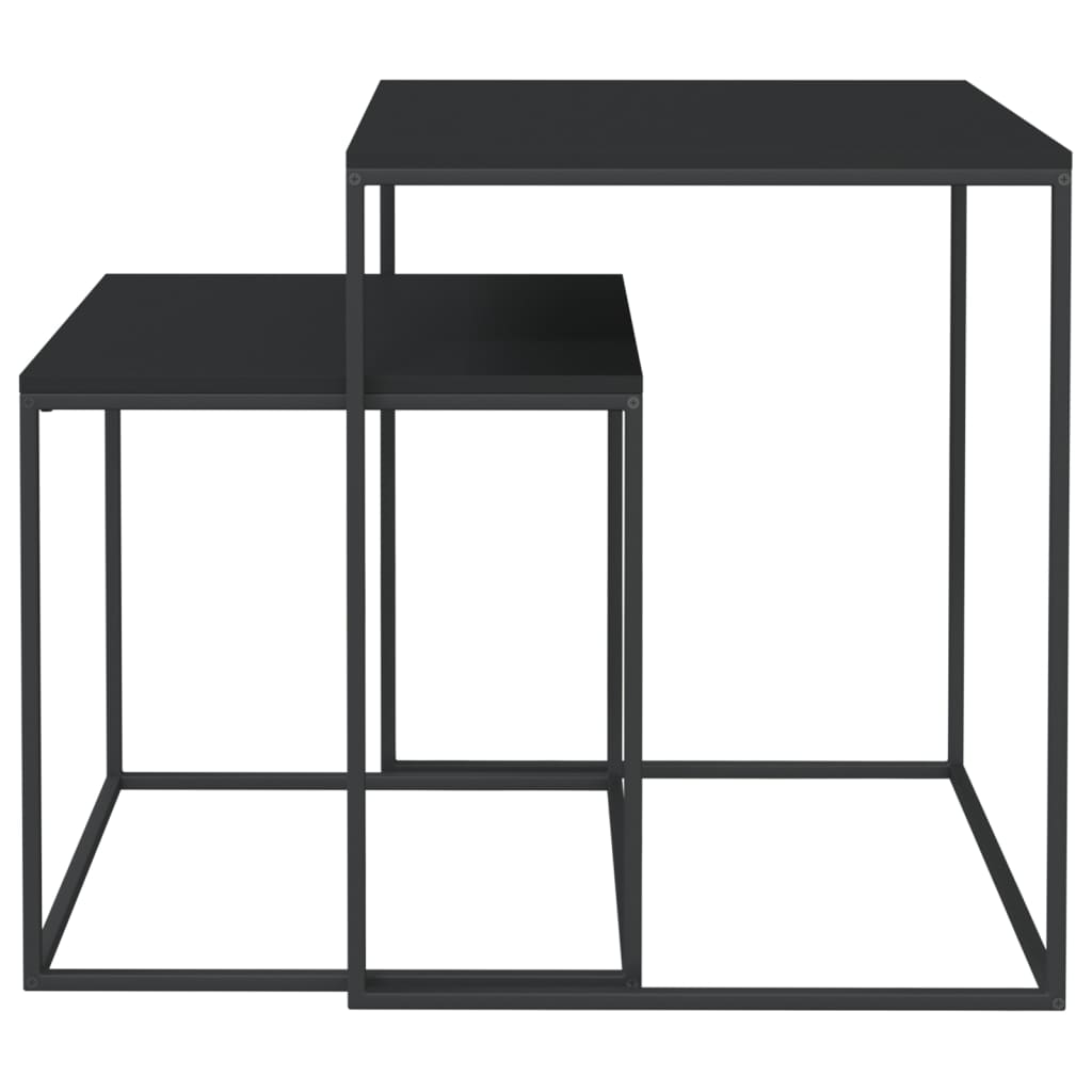 vidaXL Set konferenčních stolků 2 ks kompozitní dřevo a kov
