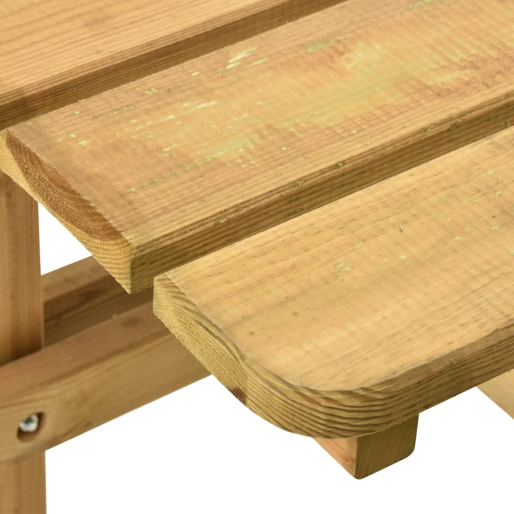 vidaXL 4stranný piknikový stůl 172 x 172 x 73 cm impregnovaná borovice