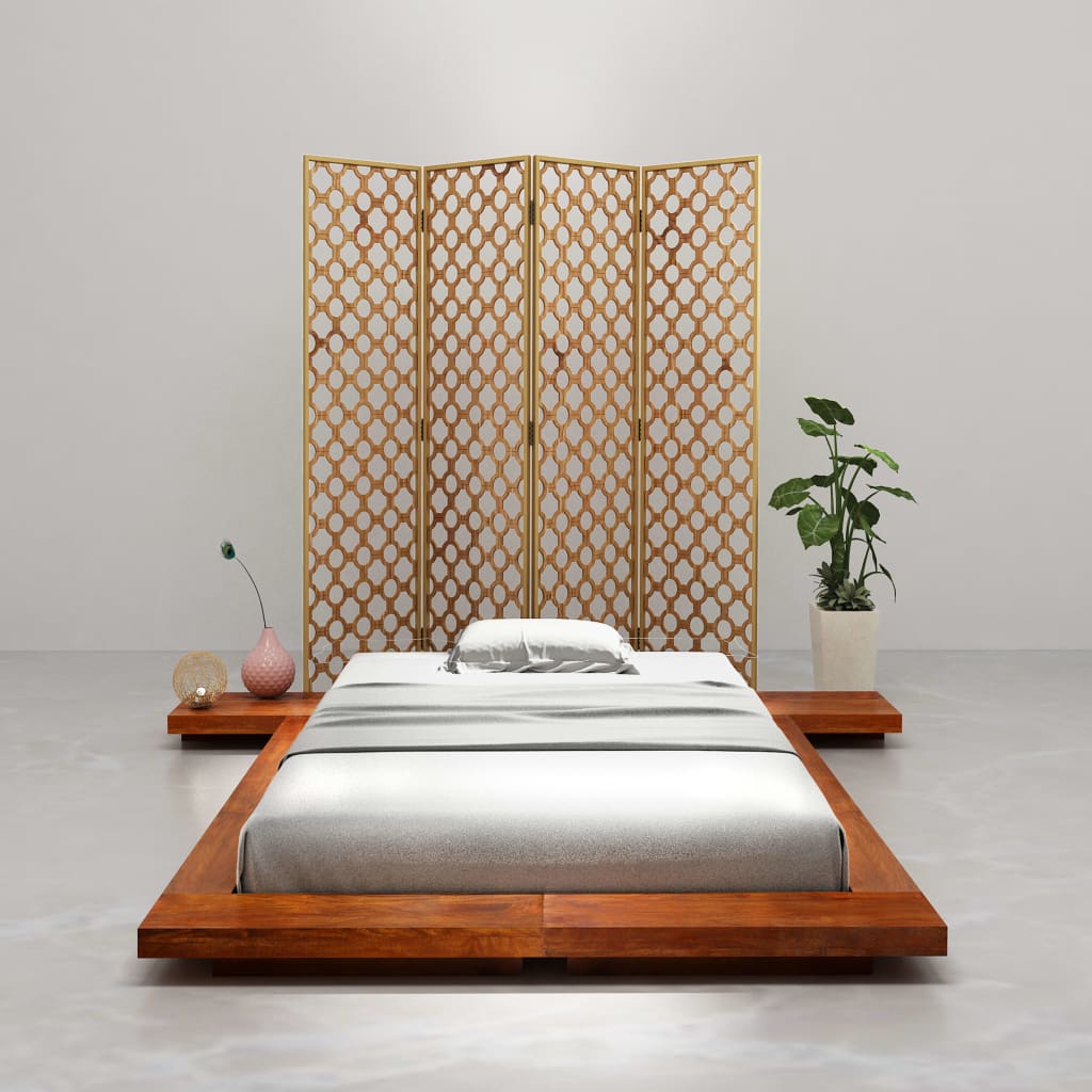 vidaXL Rám japonské futonové postele masivní akáciové dřevo 100x200 cm