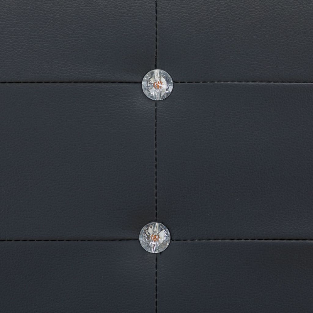 vidaXL Postel s matrací z paměťové pěny černá umělá kůže 160 x 200 cm