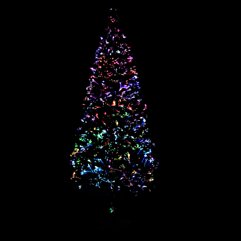 vidaXL Umělý vánoční stromek se stojanem zelený 150 cm optické vlákno
