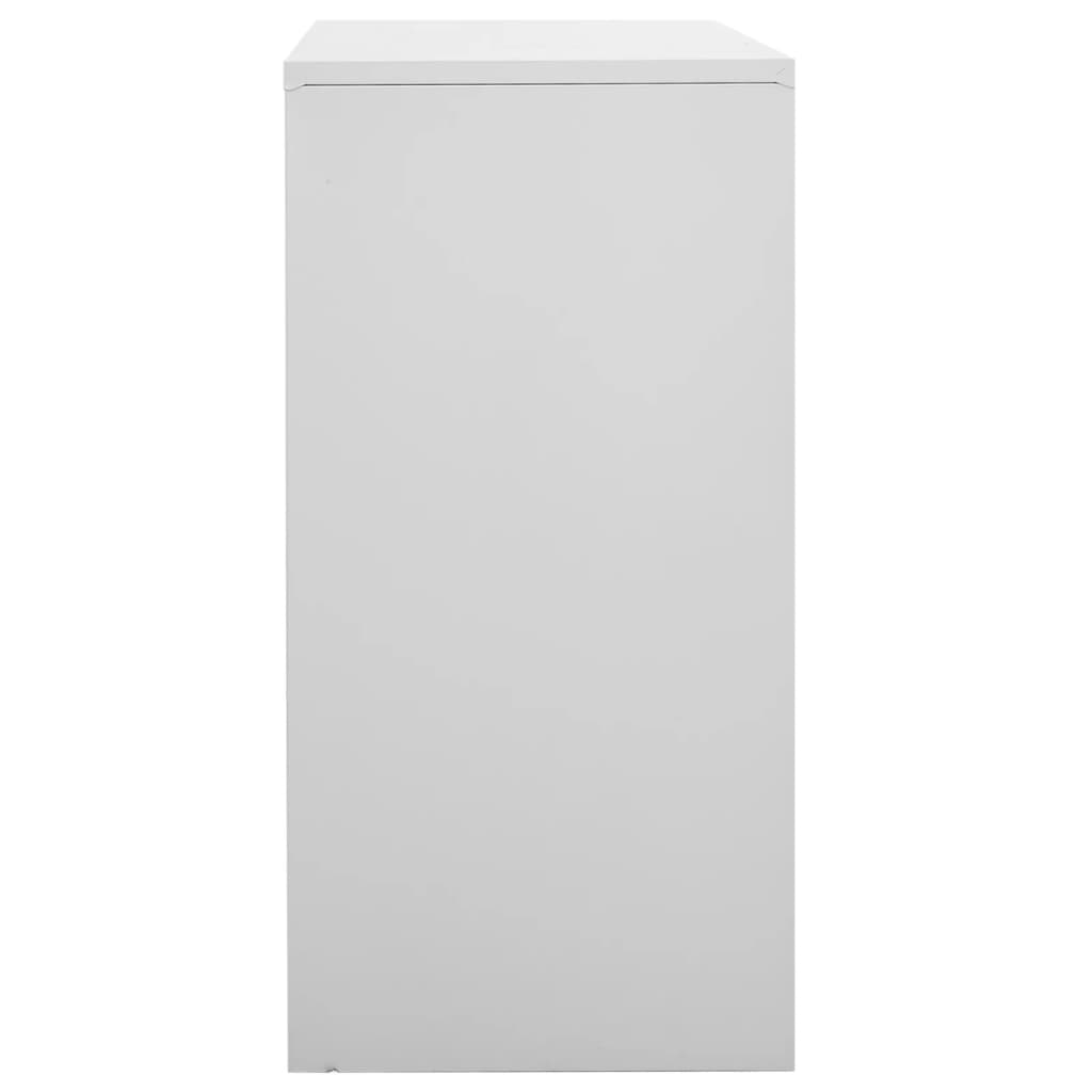 vidaXL Uzamykatelné skříně 2 ks světle šedé 90 x 45 x 92,5 cm ocel