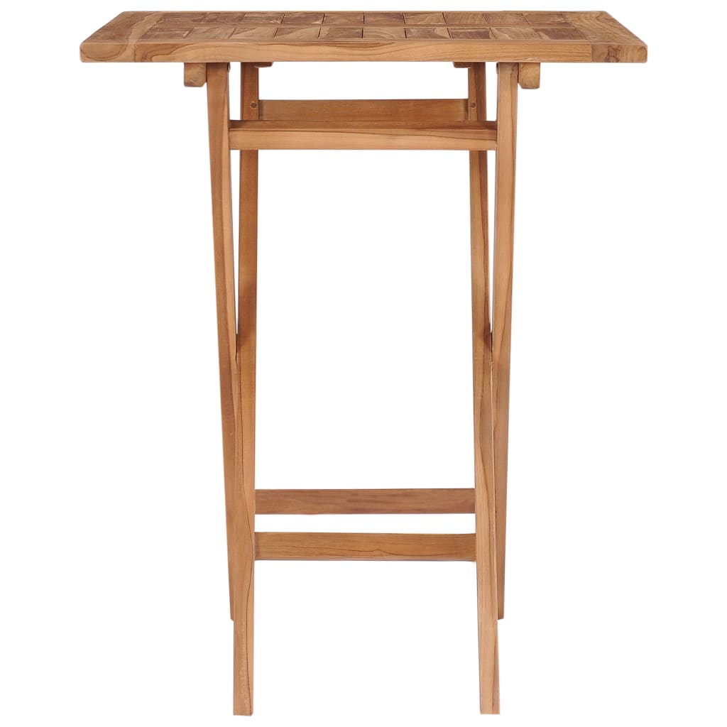 vidaXL Skládací zahradní stolek 60 x 60 x 75 cm masivní teakové dřevo