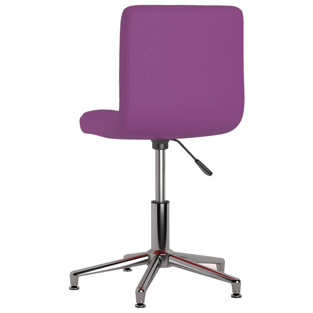 vidaXL Otočná kancelářská židle fialová umělá kůže