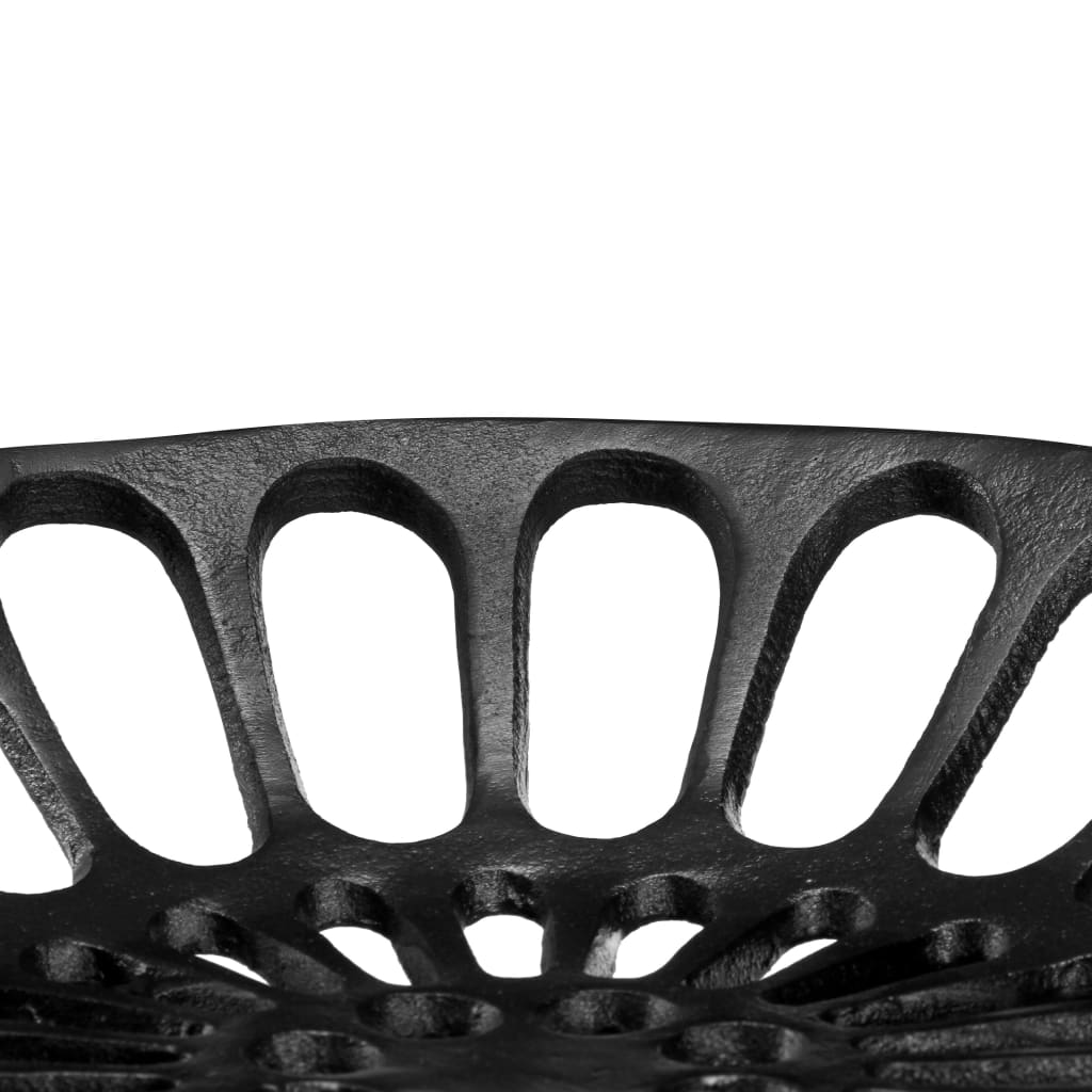 vidaXL 3místná lavice 155 cm černá litina
