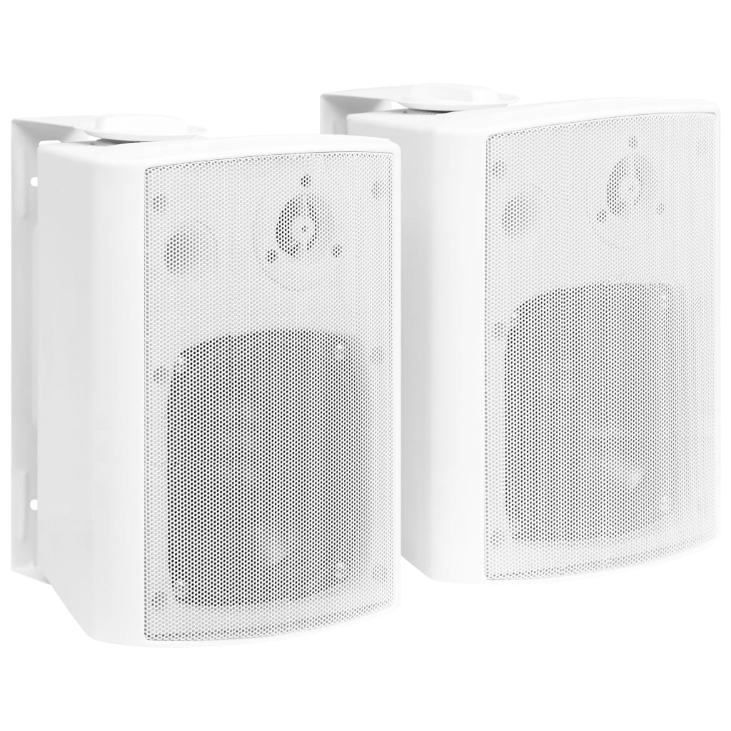 vidaXL Nástěnné stereo reproduktory 2 ks bílé interiér exteriér 100 W