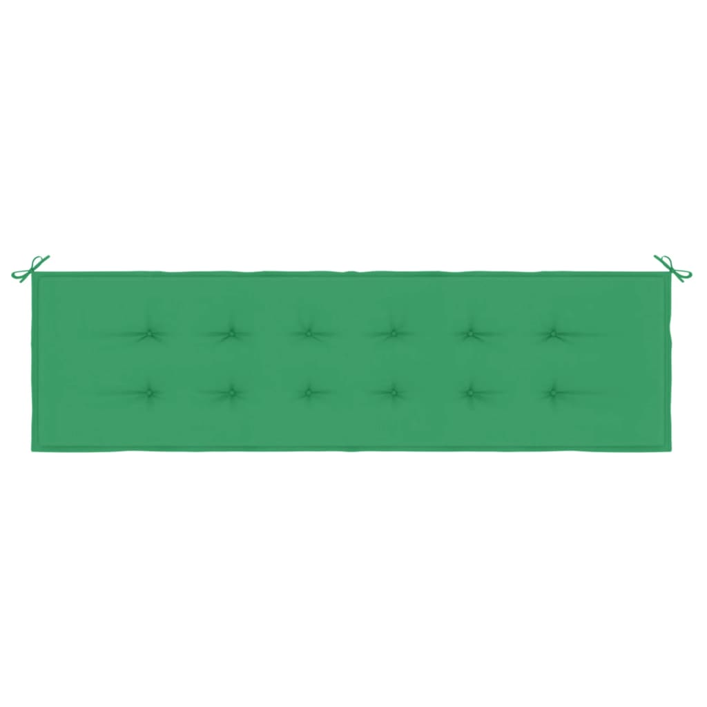 vidaXL Poduška na zahradní lavici zelená 180x50x3 cm oxfordská látka