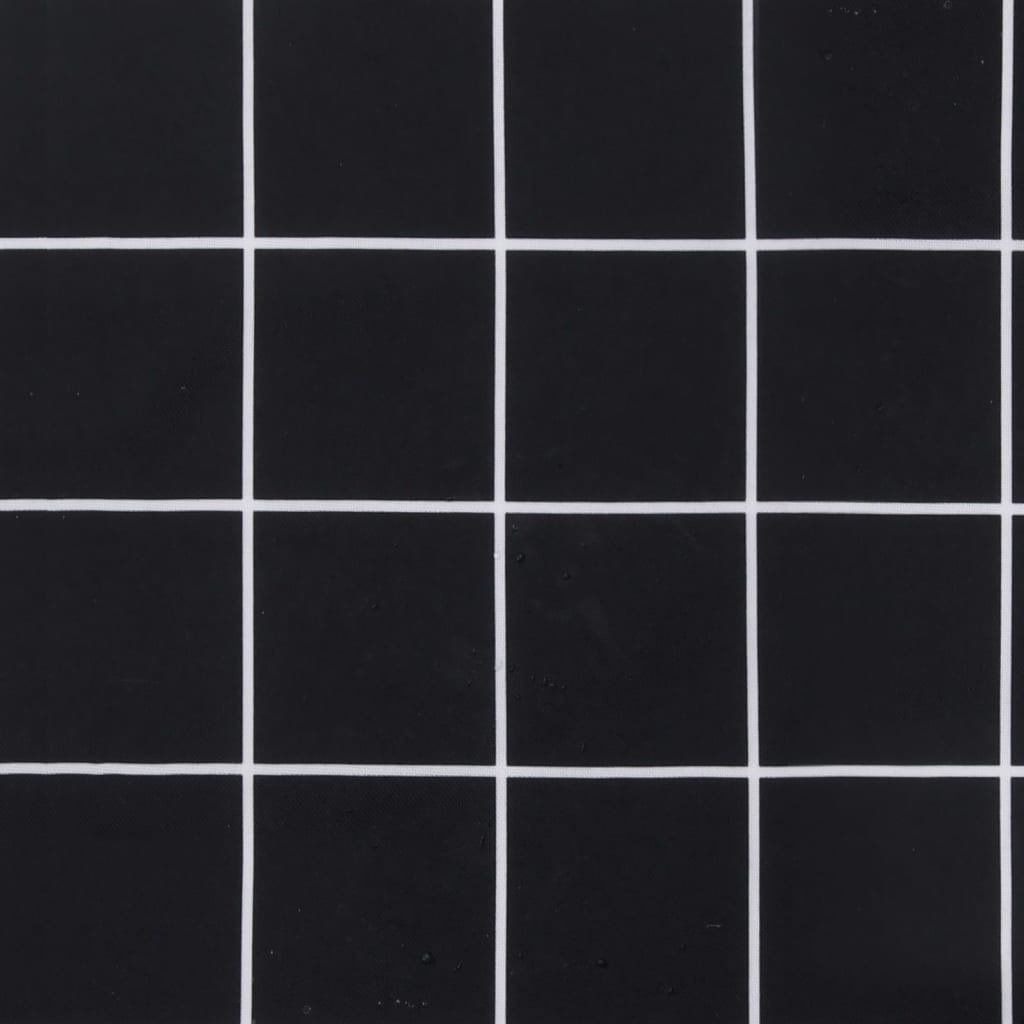vidaXL Poduška na palety černá kostkovaná 60 x 60 x 8 cm látka oxford