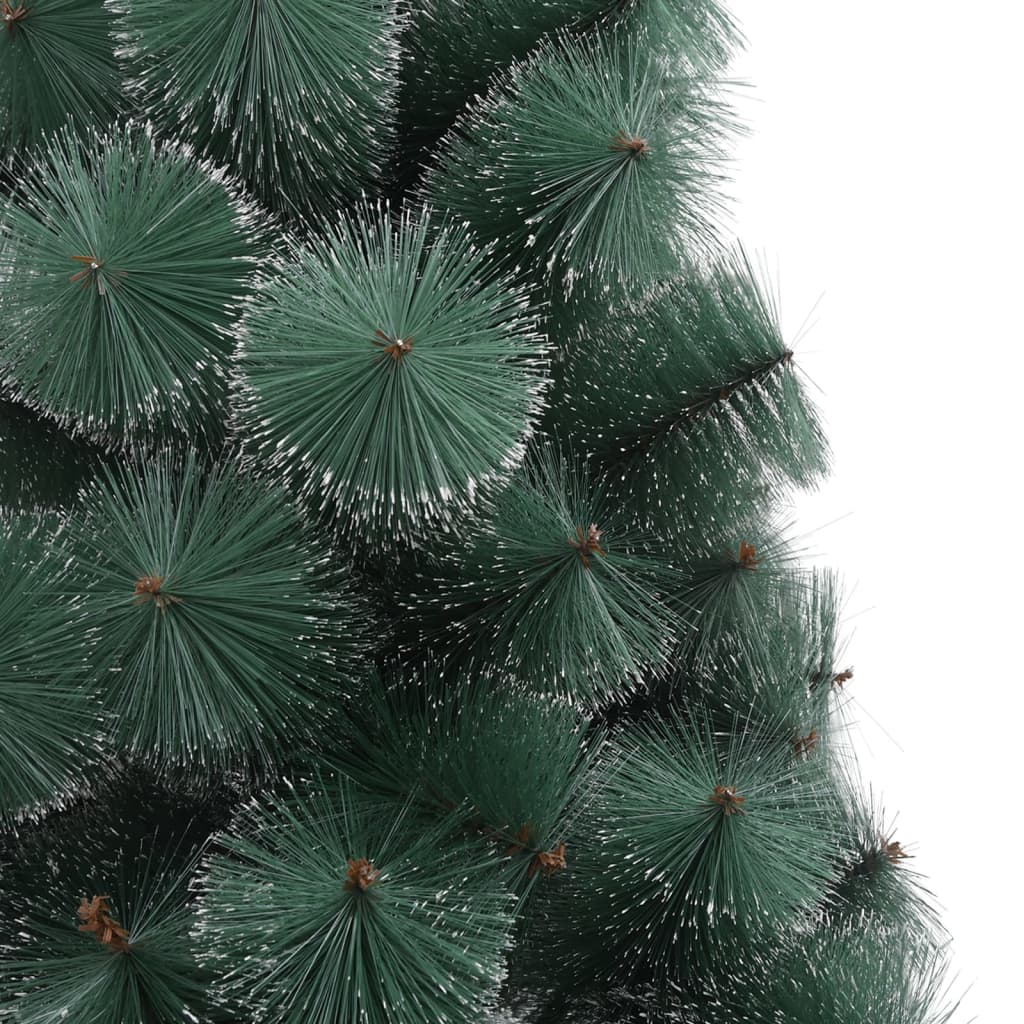 vidaXL Umělý vánoční stromek s LED osvětlením zelený 150 cm PVC a PE