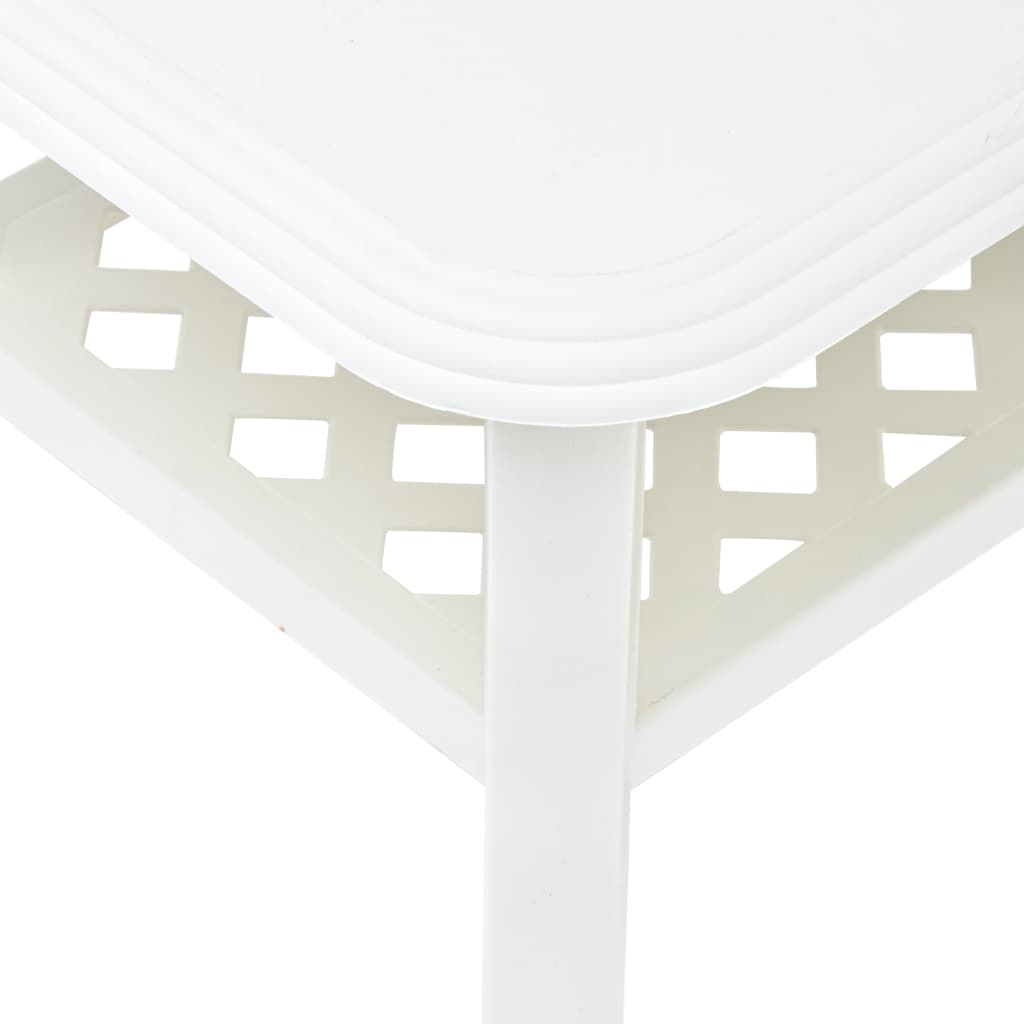 vidaXL Konferenční stolek bílý 90 x 60 x 46 cm plast