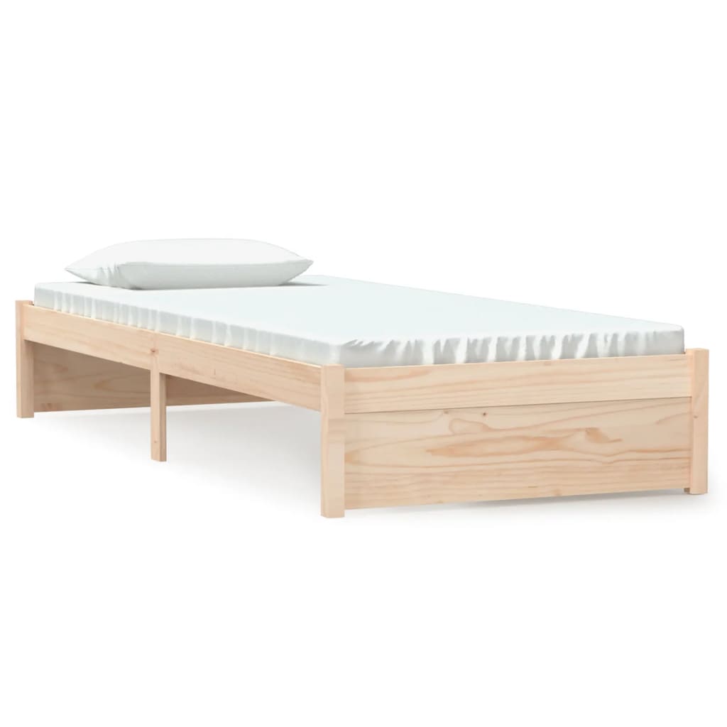 vidaXL Rám postele masivní dřevo 75 x 190 cm Small Single