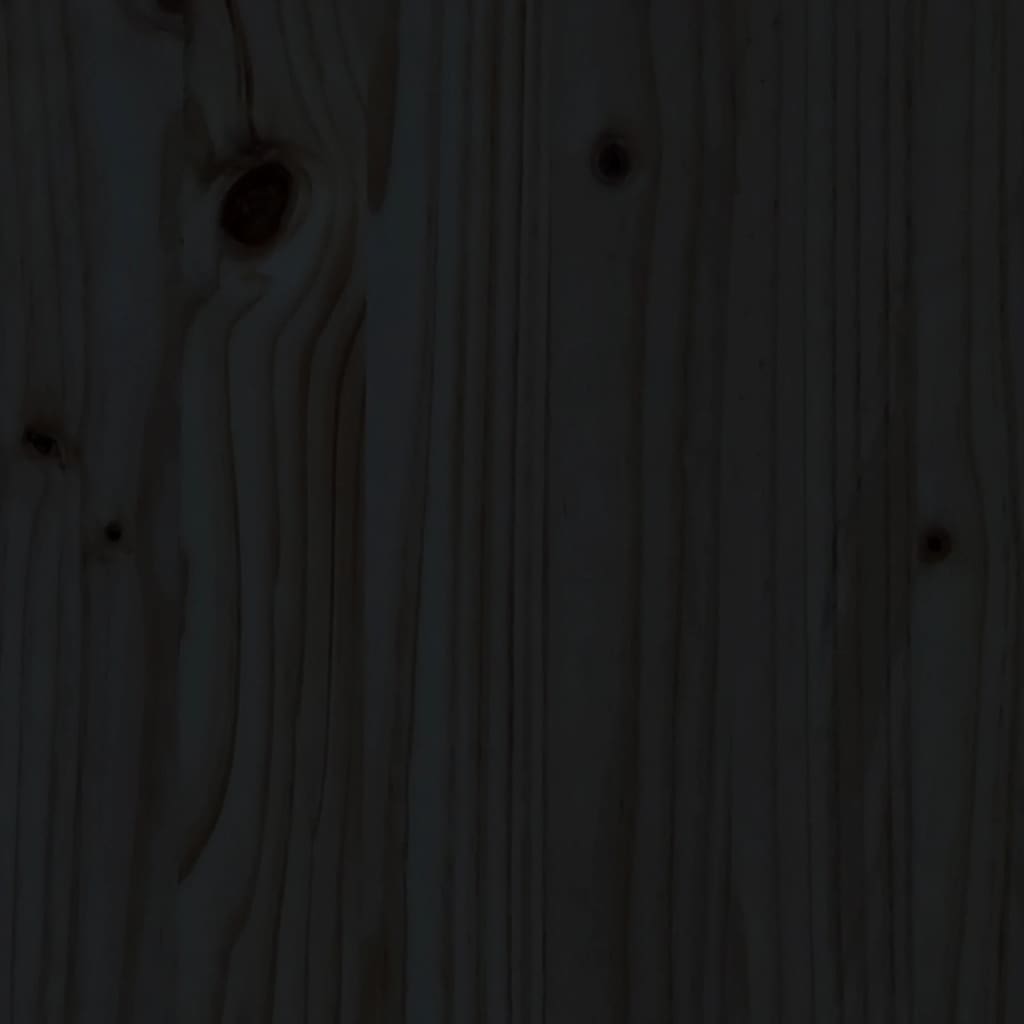 vidaXL Postel pro seniory černá 150x200 cm King Size masivní borovice