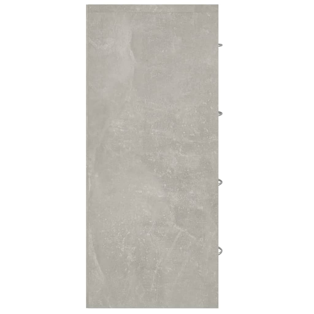 vidaXL Příborník se 4 zásuvkami 60 x 30,5 x 71 cm betonově šedá