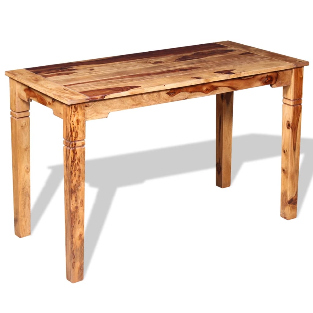 vidaXL Jídelní stůl, masivní sheeshamové dřevo, 120x60x76 cm