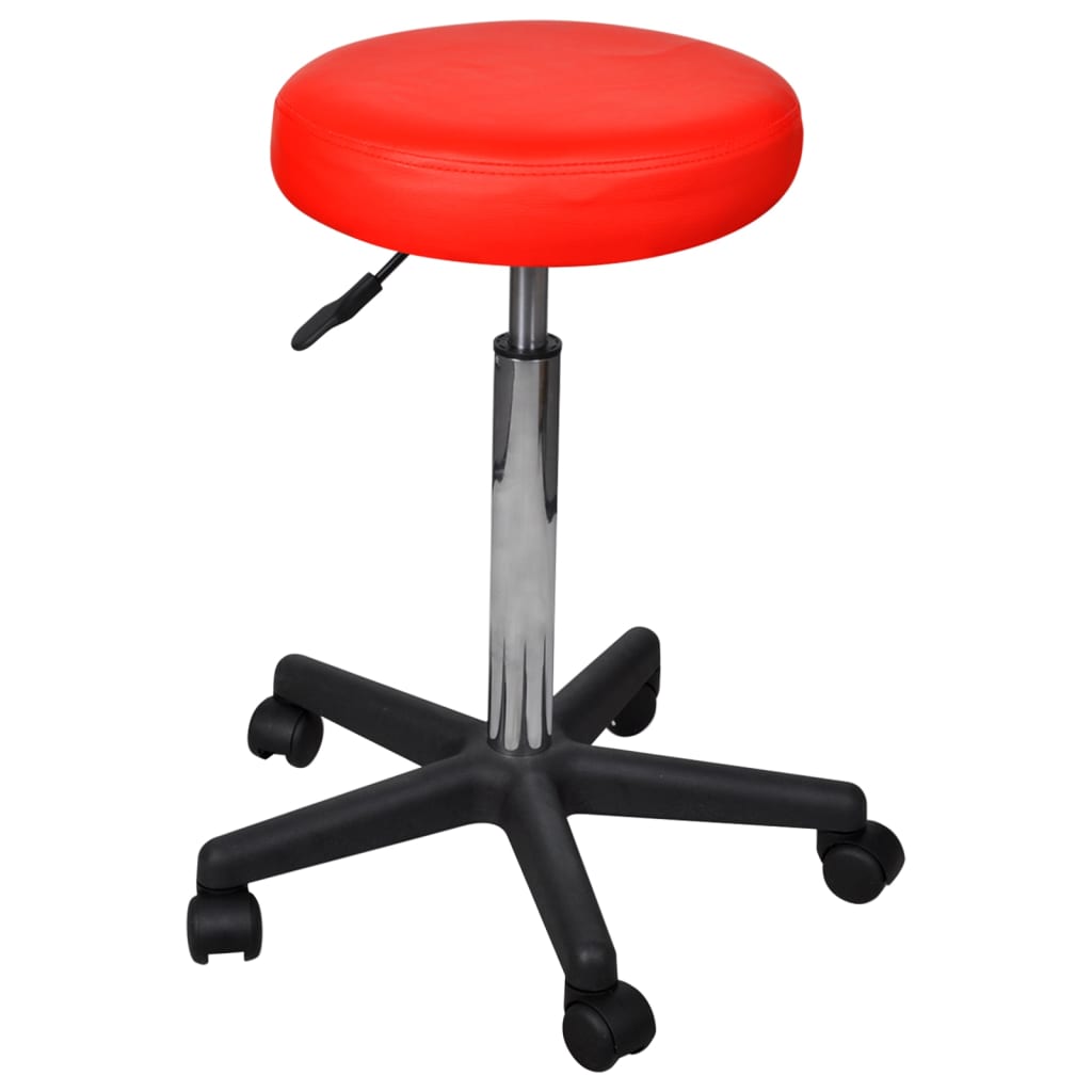 vidaXL Kancelářské stoličky 2 ks červené 35,5 x 84 cm umělá kůže