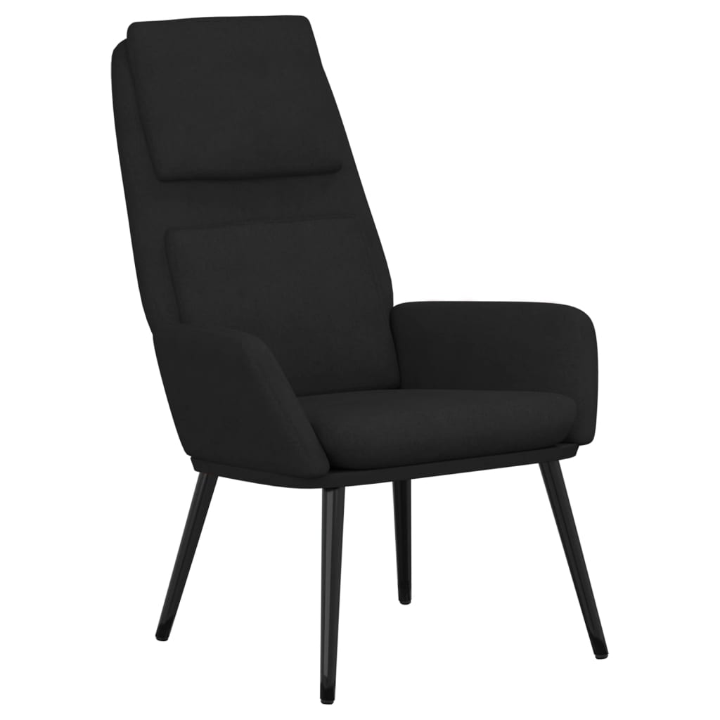 vidaXL Relaxační židle černá textil