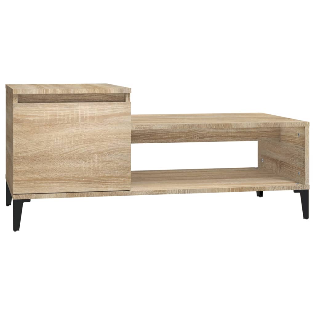 vidaXL Konferenční stolek dub sonoma 100 x 50 x 45 cm kompozitní dřevo