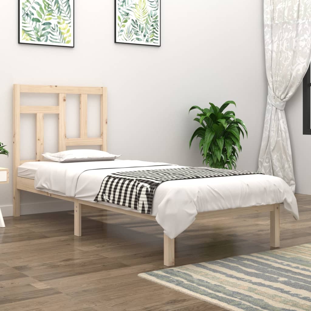 vidaXL Rám postele masivní borovice 90 x 190 cm Single
