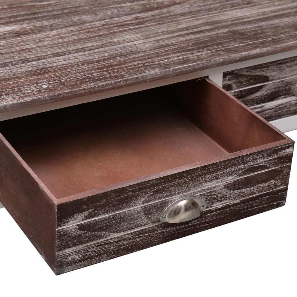vidaXL Konferenční stolek hnědý 100 x 50 x 45 cm dřevo