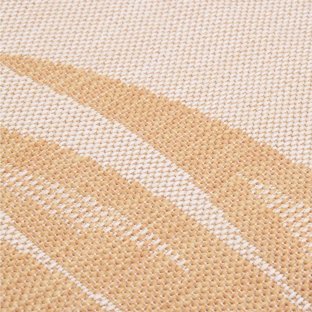 vidaXL Venkovní hladce tkaný koberec 80 x 150 cm vzor listí
