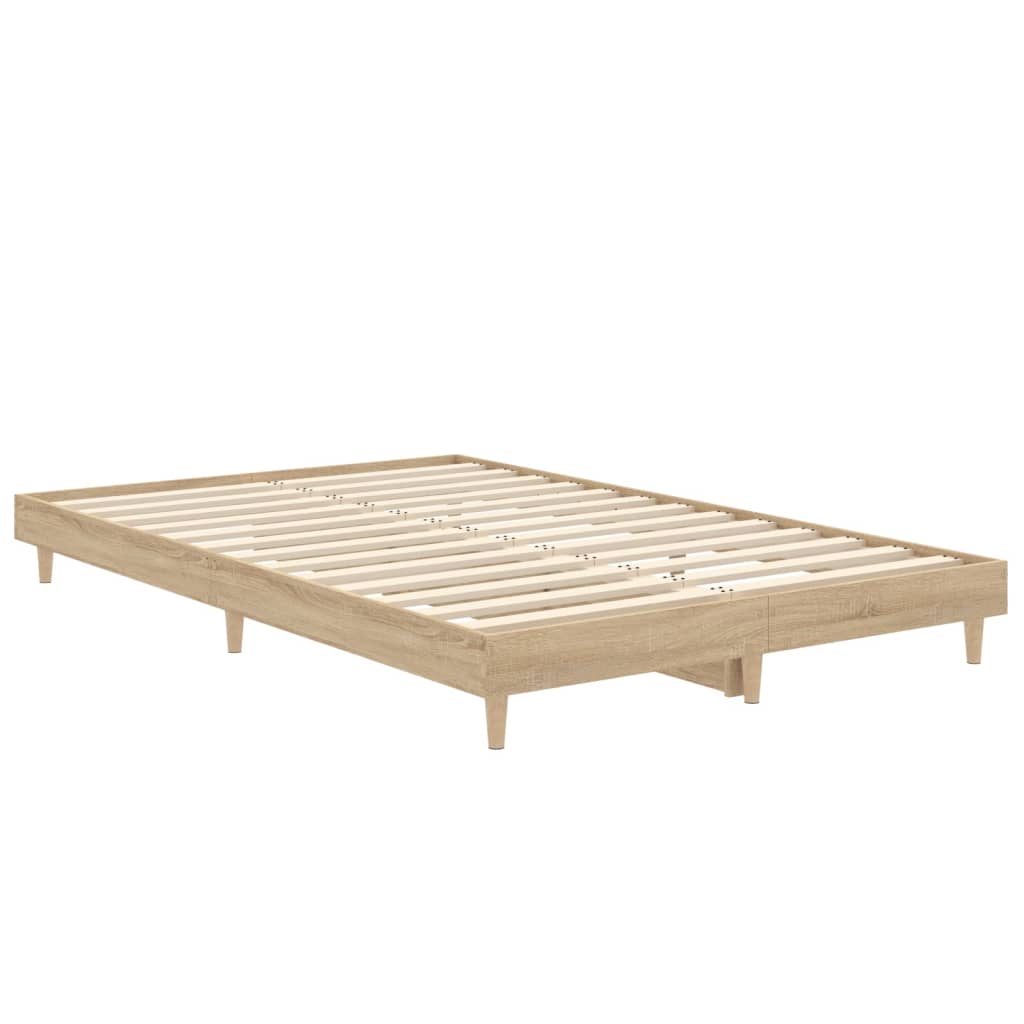 vidaXL Rám postele dub sonoma 120 x 190 cm kompozitní dřevo