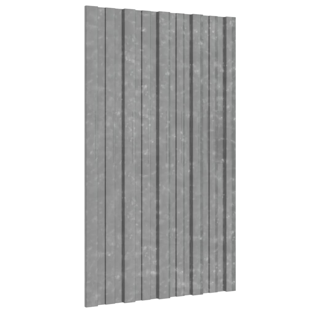 vidaXL Střešní panely 36 ks pozinkovaná ocel stříbrné 80 x 45 cm