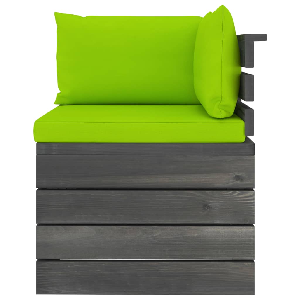 vidaXL 8dílná zahradní sedací souprava z palet + podušky borové dřevo