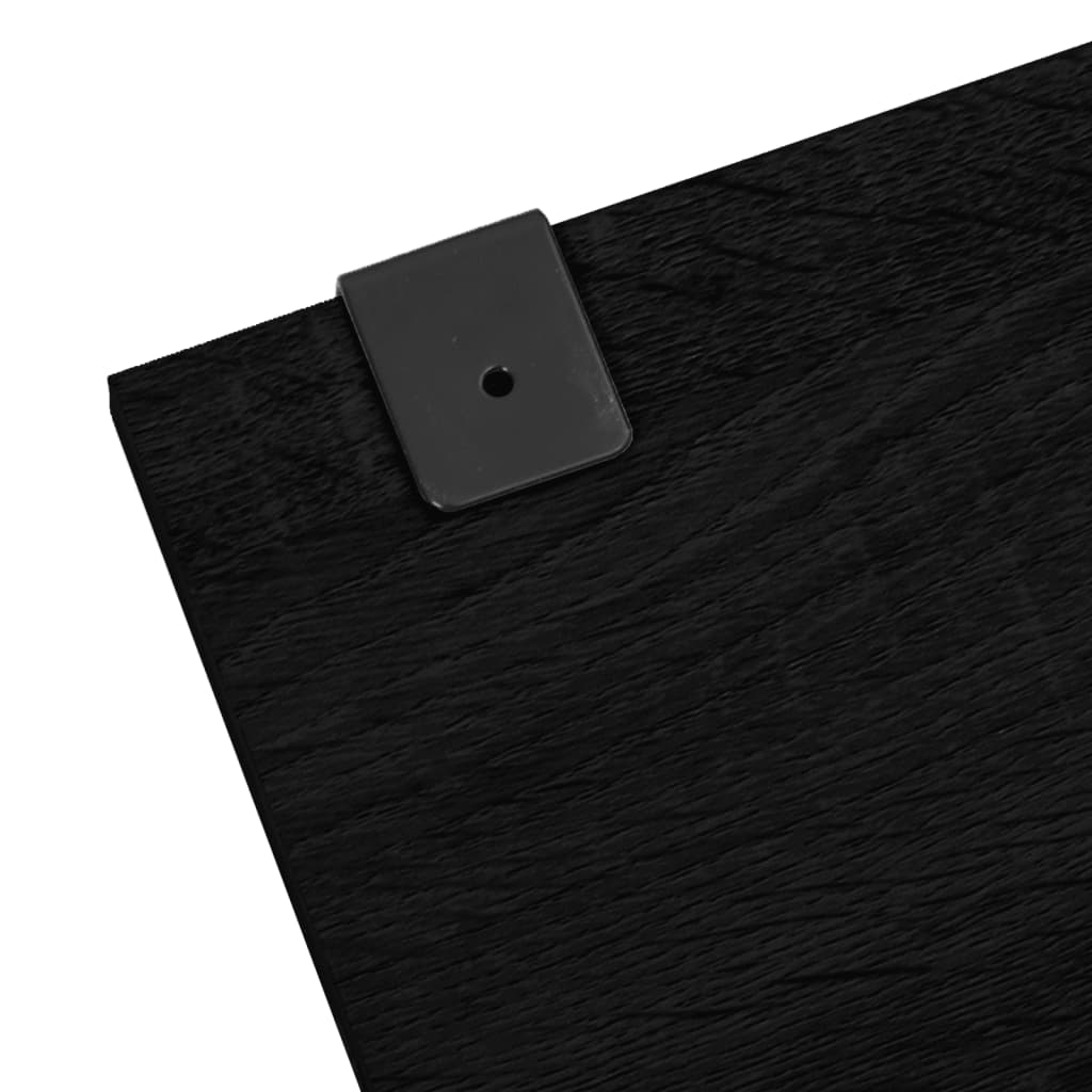 vidaXL 6dílná koupelnová sestava černá kompozitní dřevo