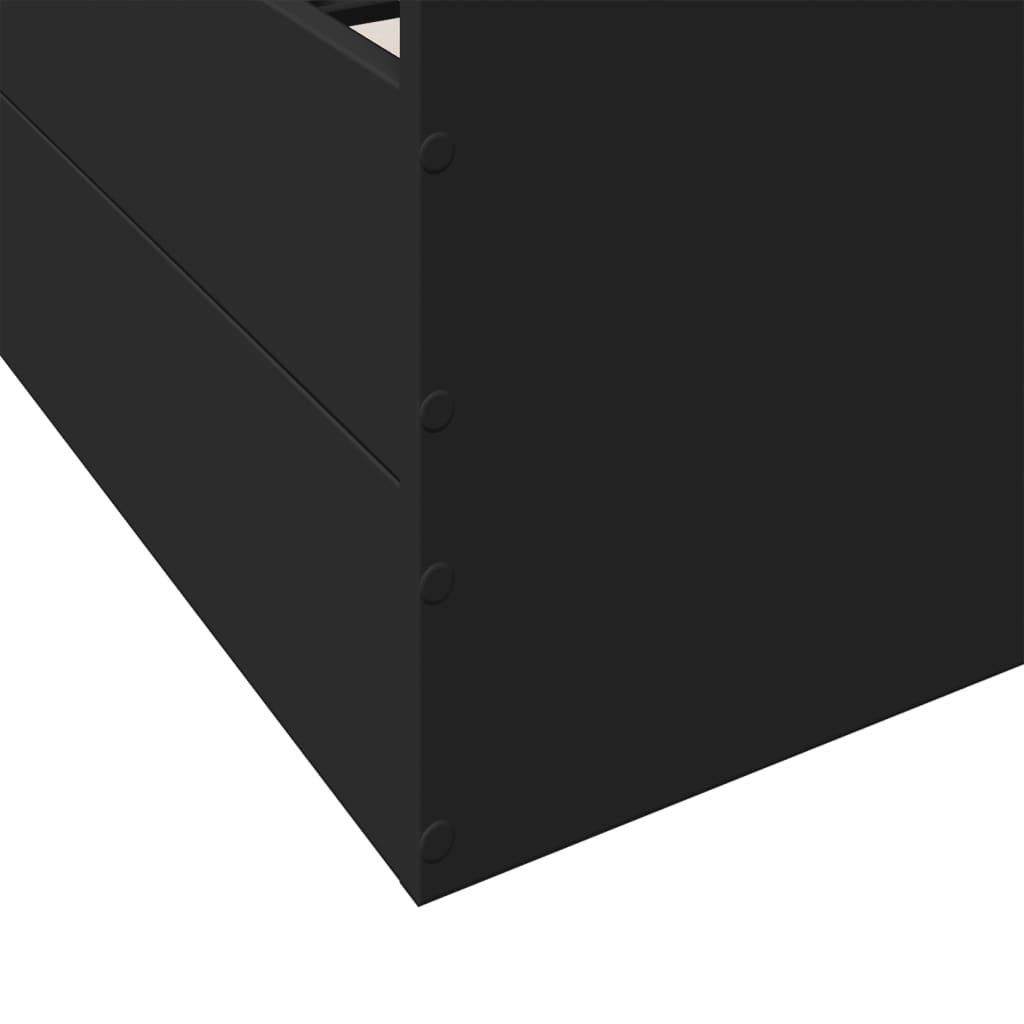 vidaXL Rám postele se zásuvkami černý 180 x 200 cm kompozitní dřevo
