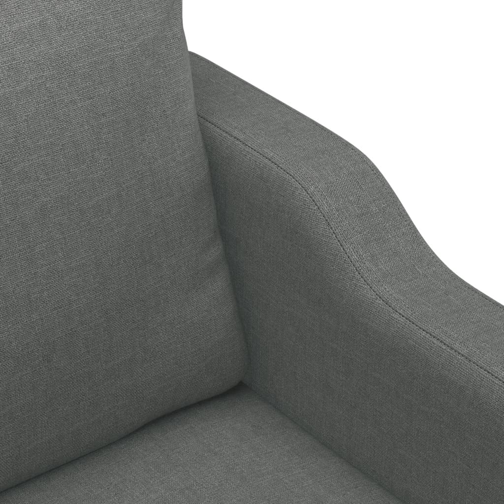 vidaXL 4dílná sedací souprava s polštáři tmavě šedá textil
