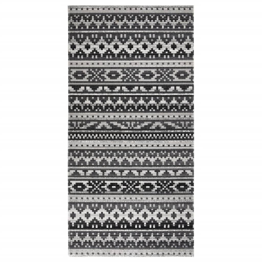vidaXL Venkovní koberec hladce tkaný 100 x 200 cm tmavě šedý