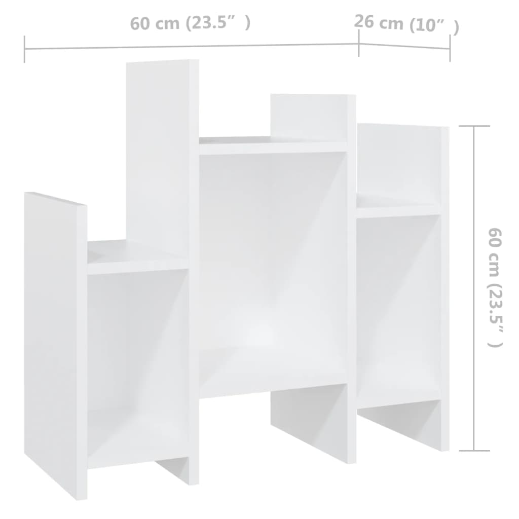 vidaXL Odkládací skříňka bílá 60 x 26 x 60 cm dřevotříska