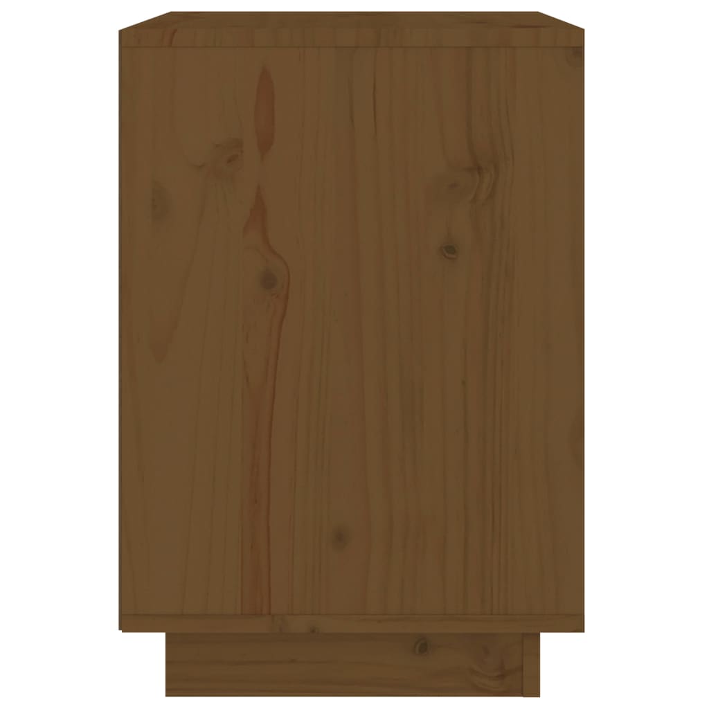 vidaXL Noční stolek medově hnědý 40 x 35 x 50 cm masivní borové dřevo