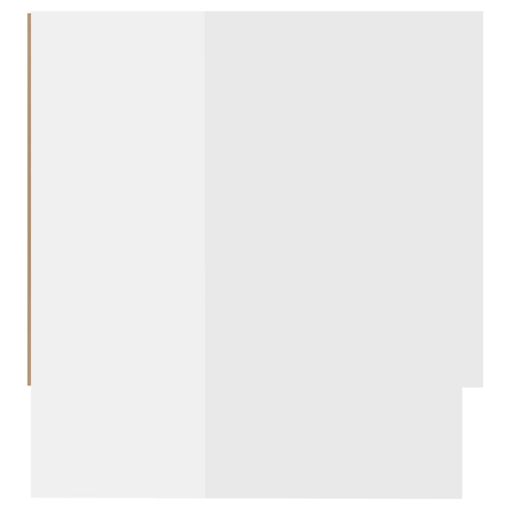 vidaXL Šatní skříň bílá vysoký lesk 100 x 32,5 x 35 cm dřevotříska