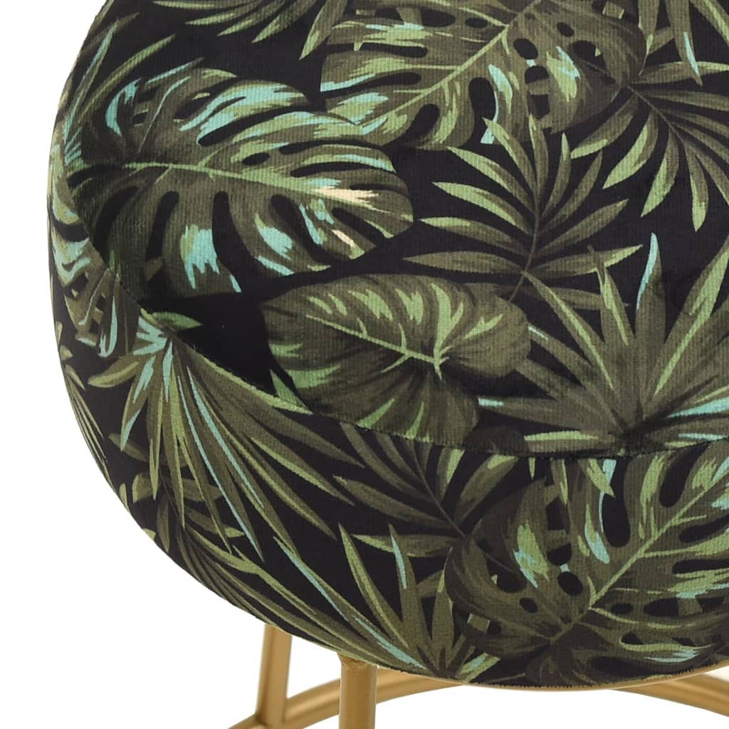 vidaXL Kulatá stolička vícebarevná textil