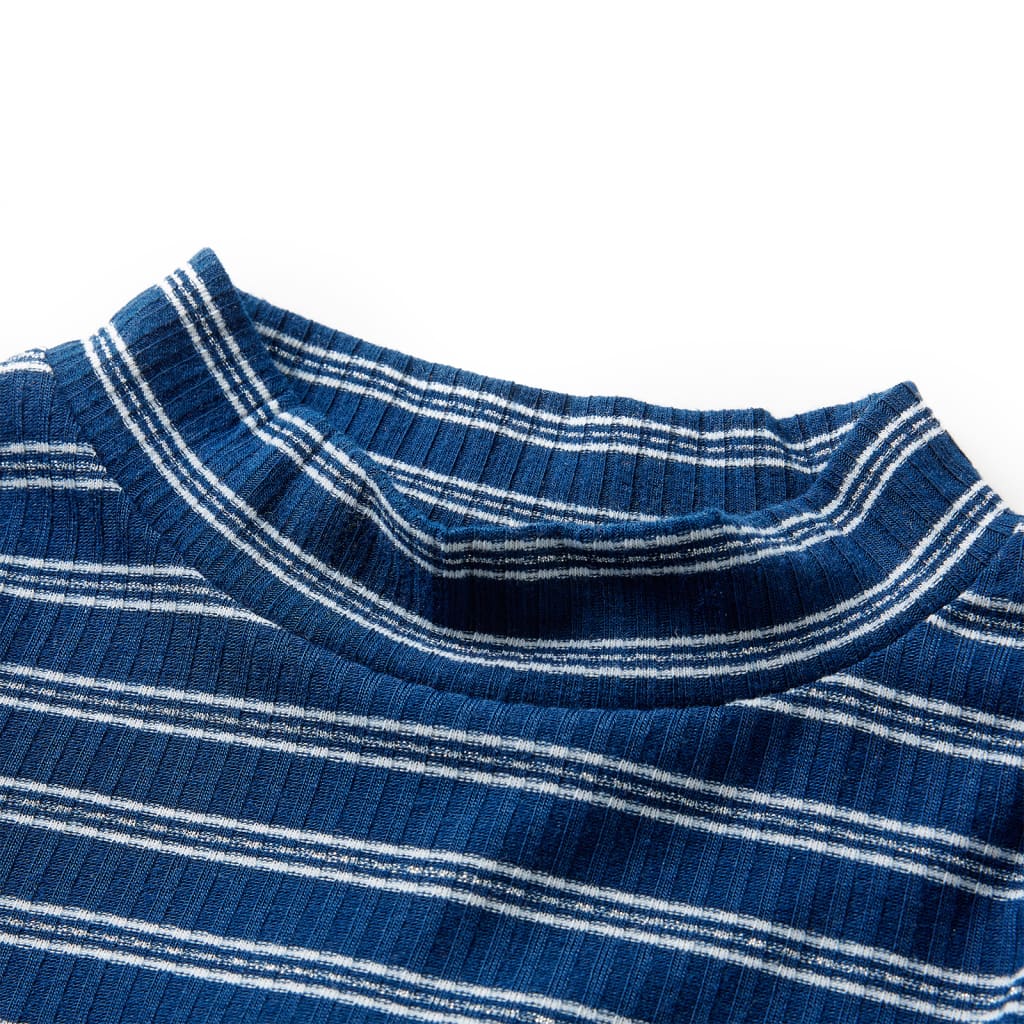 Dětské tričko s dlouhým rukávem námořnicky modré 92