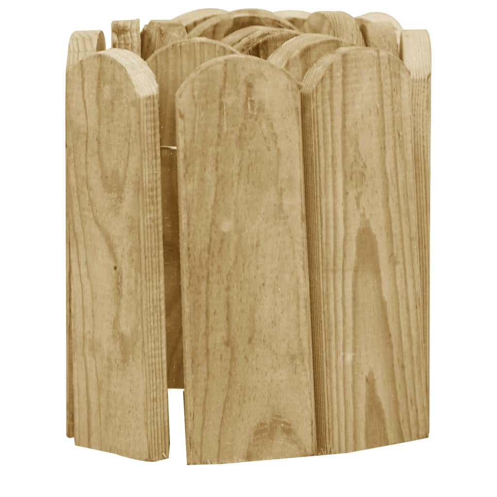 vidaXL Trávníkové lemy 2 ks 120 cm impregnované borové dřevo