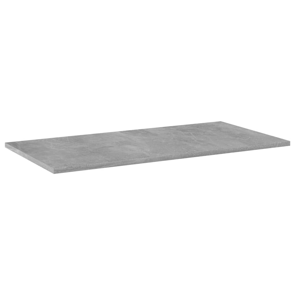 vidaXL Přídavné police 4 ks betonově šedé 80 x 40 x 1,5 cm dřevotříska